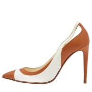 Pre-owned Leather heels Ralph Lauren Pre-owned , Brown , Dames