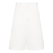 Witte katoenen Bermuda shorts Oamc , White , Heren