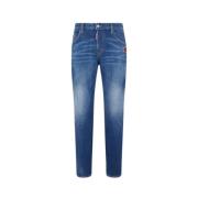 Gewassen Skater Broek Dsquared2 , Blue , Heren