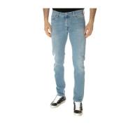 Slim Denim Jeans Roy Roger's , Blue , Heren