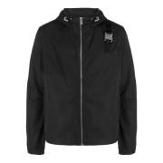 Zwarte hoodie met zilveren details 1017 Alyx 9SM , Black , Heren