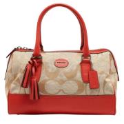 Pre-owned Canvas handbags Coach Pre-owned , Orange , Dames