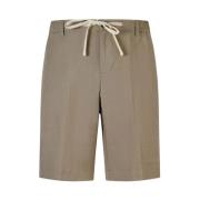 Bermuda Shorts in Bruin Linnen Liu Jo , Beige , Heren