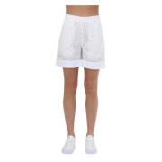 Kant Macramé Shorts Twinset , White , Dames