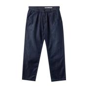 Blauwe Geplooide Jeans Kyoto K4461 Gabba , Blue , Heren