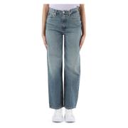 Relaxed Straight High Waist Jeans Tommy Hilfiger , Blue , Dames