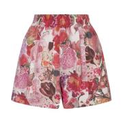 Roze Bloemen Poplin Shorts Marni , Multicolor , Dames