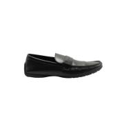 Pre-owned Leather flats Louis Vuitton Vintage , Black , Heren