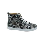 Pre-owned Leather sneakers Christian Louboutin Pre-owned , Multicolor ...