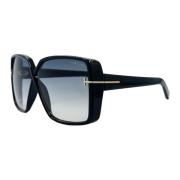 Vierkante zonnebril Zwarte gradientlenzen Tom Ford , Black , Dames