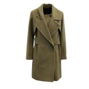 Pre-owned Wool outerwear Gucci Vintage , Green , Dames