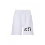Iconische Dsquared2 Casual Shorts Dsquared2 , White , Heren
