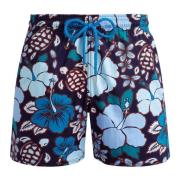 Blauwe Zee Shorts Tropische Schildpadden Vilebrequin , Multicolor , He...