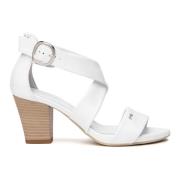 Witte Sandalen Italiaanse Stijl Nerogiardini , White , Dames