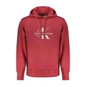 Roze Hoodie met Logoprint Calvin Klein , Pink , Heren