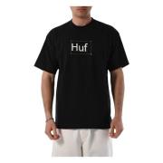 Katoenen T-shirt met voor- en achterprint HUF , Black , Heren