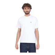 Witte T-shirt met Hartenprint Arte Antwerp , White , Heren