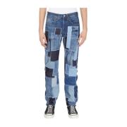 Patchwork High Rise Jeans Levi's , Blue , Heren