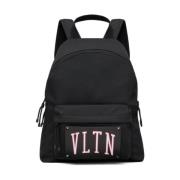 College Logo Rugzak Zwart Valentino , Black , Heren