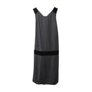 Pre-owned Polyester dresses Valentino Vintage , Gray , Dames