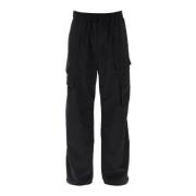 Gekreukelde Nylon Multi-Zak Broek Y-3 , Black , Heren