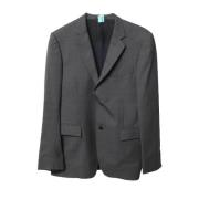 Pre-owned Wool outerwear Gucci Vintage , Gray , Heren