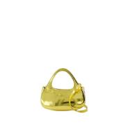 Metallic Micro Baguette Swipe Tas - Goud Coperni , Yellow , Dames