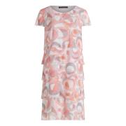 Bloemenjurk met korte mouwen en lagen Betty Barclay , Multicolor , Dam...