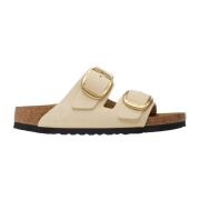 Arizona Nubuck Sandaal in Ecru Birkenstock , Beige , Dames