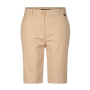 Relaxte Bermuda Shorts Marc Cain , Beige , Dames