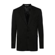 Zwart Monogram Blazer Palm Angels , Black , Heren