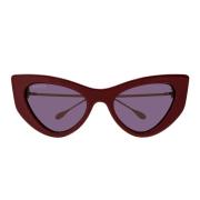 Platte Voorkant Cat-Eye Zonnebril Gg1565S Gucci , Red , Unisex