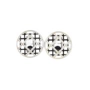 Pre-owned Metal earrings Dior Vintage , Gray , Dames