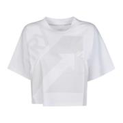 Sporty Crop Tee Autry , White , Dames