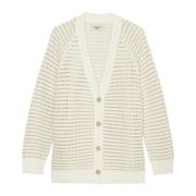 V-hals vest relaxed Marc O'Polo , White , Dames