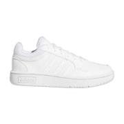Sportieve Witte Hoops Sneakers Adidas , White , Dames