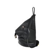Pre-owned Leather backpacks Loewe Pre-owned , Black , Dames