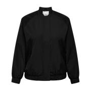 Oversized Bomber Jack Only Carmakoma , Black , Dames