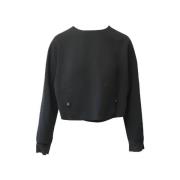 Pre-owned Wool tops Yves Saint Laurent Vintage , Black , Dames