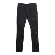 Pre-owned Cotton jeans Yves Saint Laurent Vintage , Black , Heren