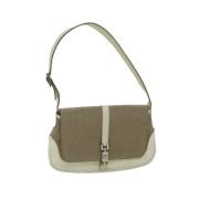 Pre-owned Canvas gucci-bags Gucci Vintage , Beige , Dames