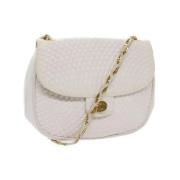 Pre-owned Leather shoulder-bags Bally Pre-owned , White , Dames