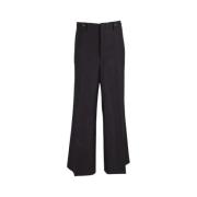 Pre-owned Wool bottoms Yves Saint Laurent Vintage , Black , Heren