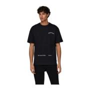 Casual heren T-shirt met korte mouwen Only & Sons , Black , Heren