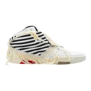 Witte Leren Sneakers Ss23 Saint Laurent , Multicolor , Dames