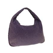 Pre-owned Leather shoulder-bags Bottega Veneta Vintage , Purple , Dame...