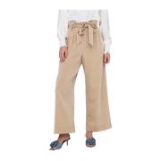 Solid Paperbag Damesbroek Only , Beige , Dames