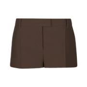 Bruine Polyester Shorts Ss22 Valentino , Brown , Dames