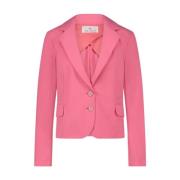 Roze Technische Jersey Atina Blazer Jane Lushka , Pink , Dames