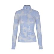 Gerimpelde Col Zipper Top Stine Goya , Multicolor , Dames